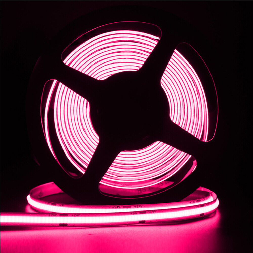 1M 5M 10M COB LED Strip 12V 24V High Density Flexible FOB Led Tape Rope Lights - Picture 28 of 28