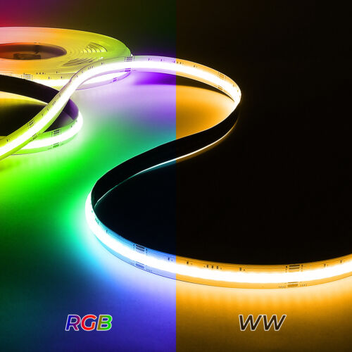 5-20M RGBW/RGBWW/RGBCCT 840LEDs/m Cob Led Strip Light Flexible Dimmable 12MM