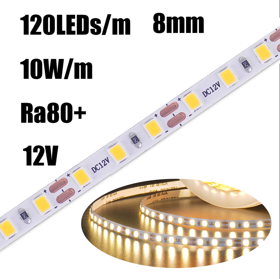 12V 24V LED Strip Lights 2835 SMD Warm/Cool White 120led/m Flexible Tape 5m-20m - Picture 17 of 17