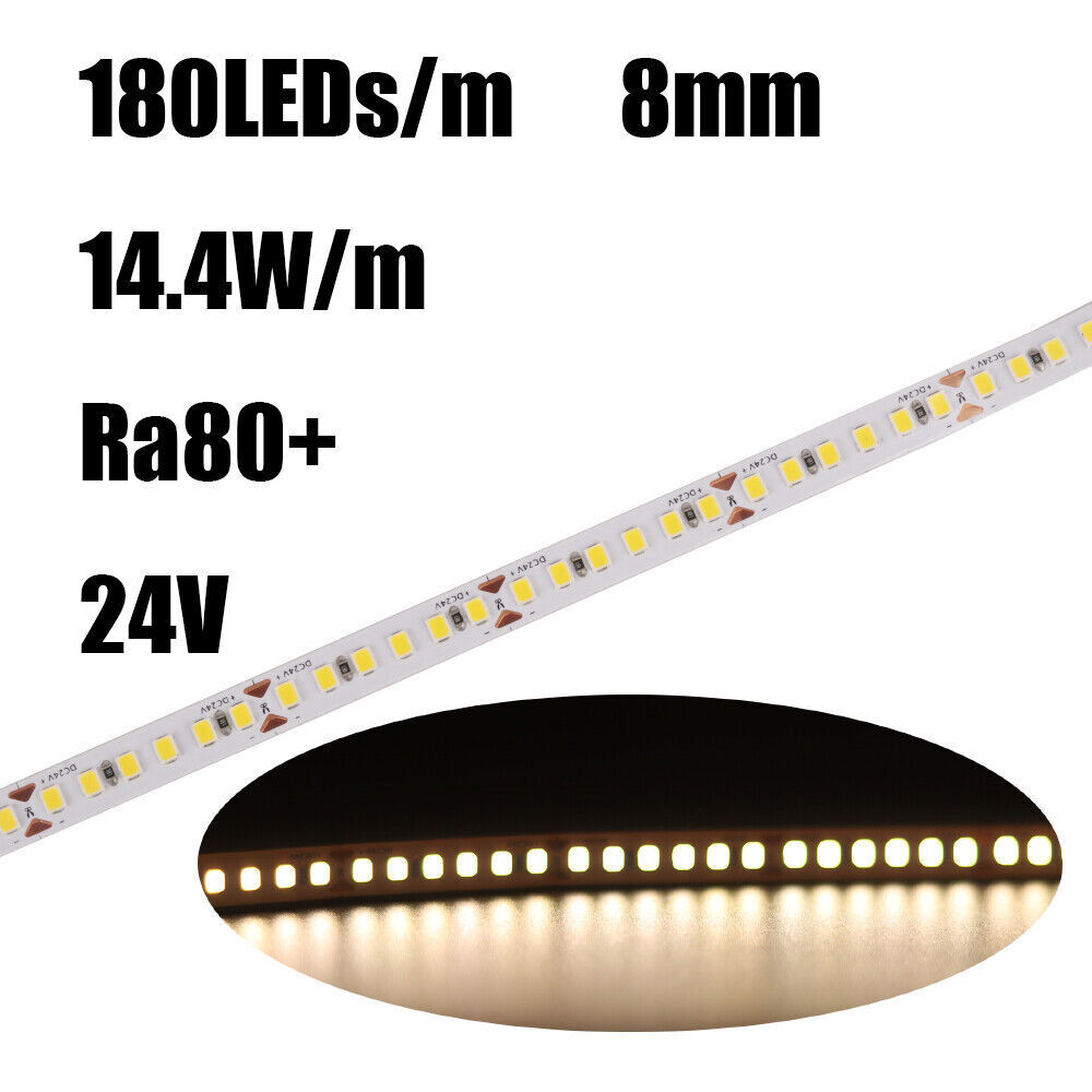 12V 24V LED Strip Lights 2835 SMD Warm/Cool White 120led/m Flexible Tape 5m-20m - Picture 16 of 17
