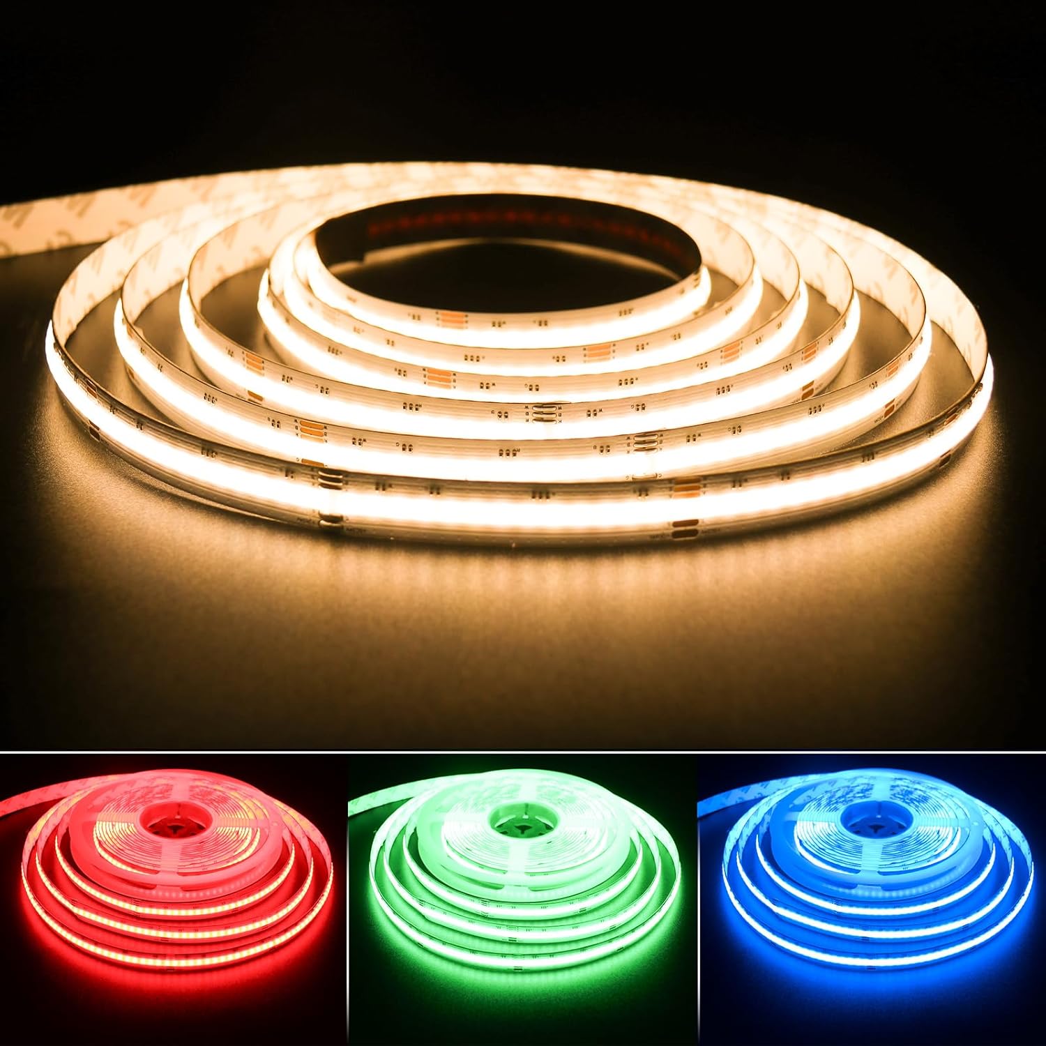 5-20M WW/NW/CW/RGBCCT/RGBW/RGBWW 840LEDs/m Cob Led Strip Light Flexible Dimmable