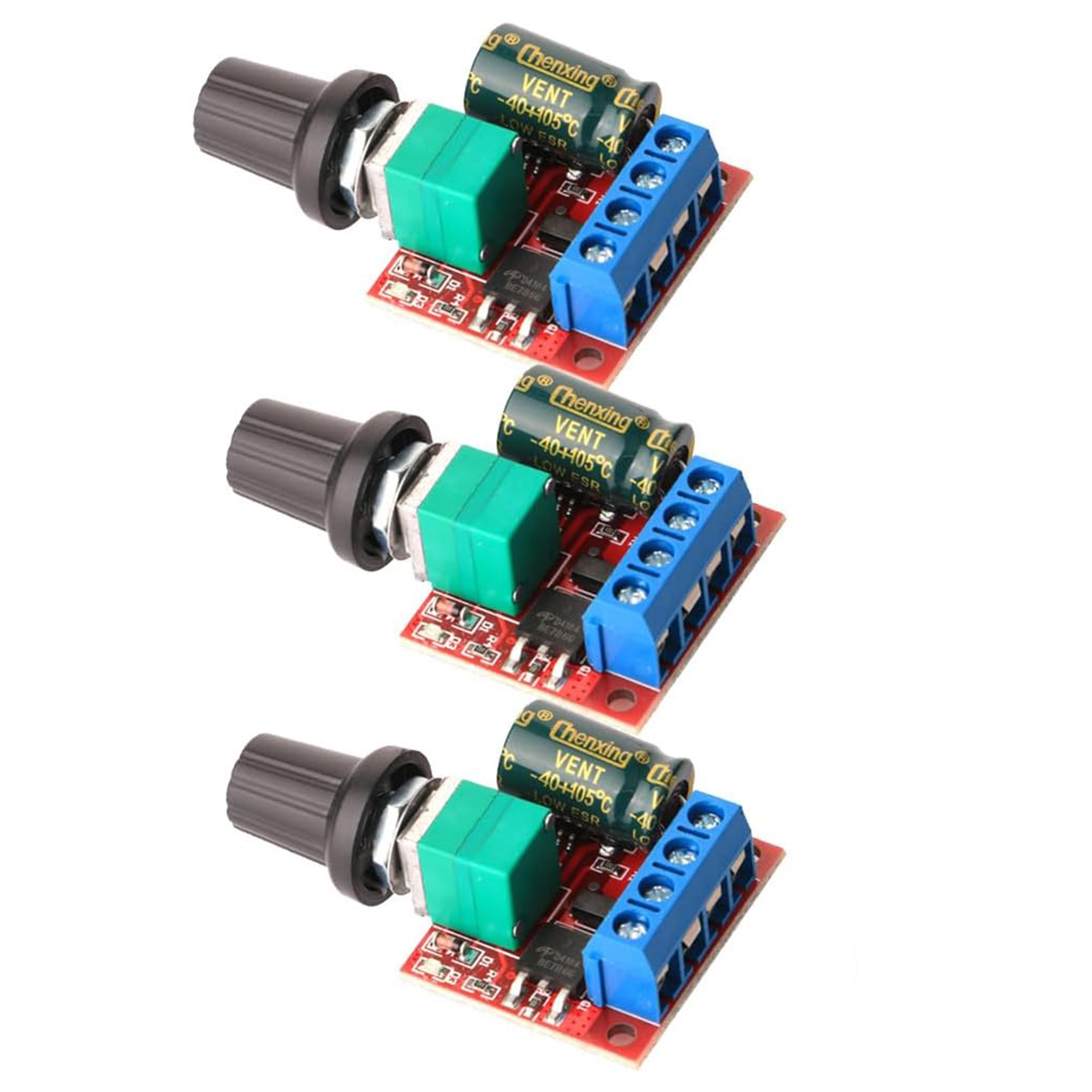 DC Motor PWM Drehzahlregler DC 5V-35V 5A Drehzahl einstellbares Schaltermodul - Bild 8 von 9