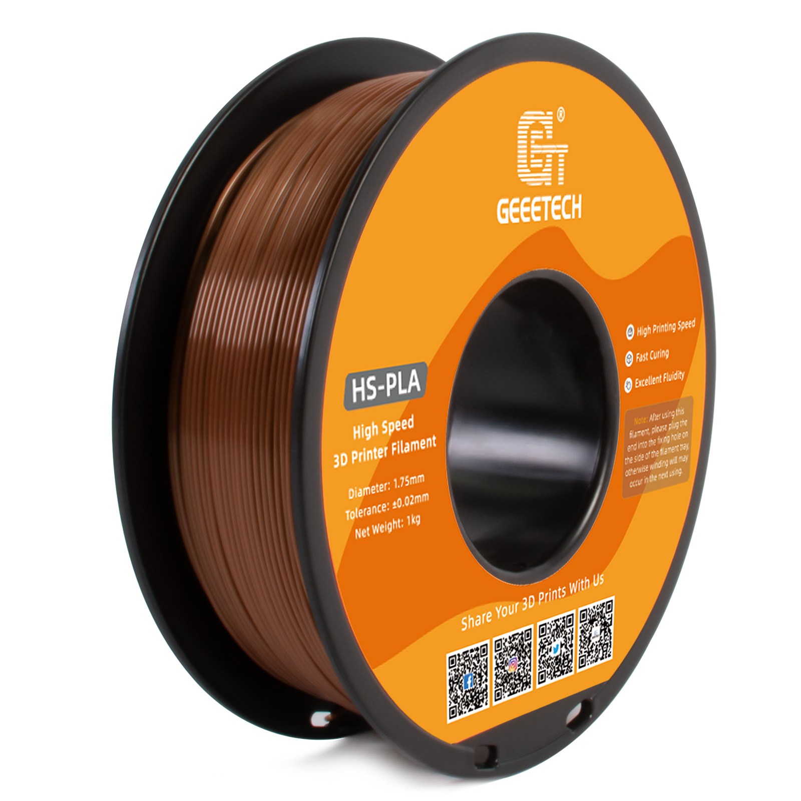 1KG/Rol 1.75MM High Speed PLA Geeetech HS-PLA Filament for 3D Printer Faster PLA