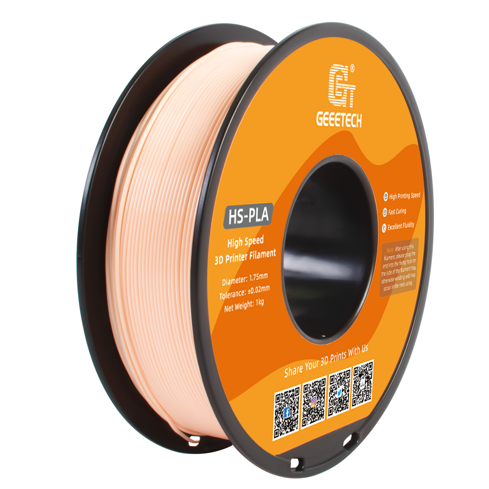 1KG/Rol 1.75MM High Speed PLA Geeetech HS-PLA Filament for 3D Printer Faster PLA