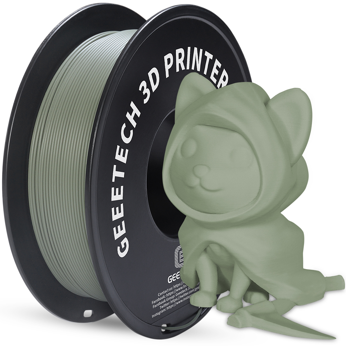 Geeetech Matte PLA 3D Printer Filament 1.75mm 1kg Spool High Quality 14 color US