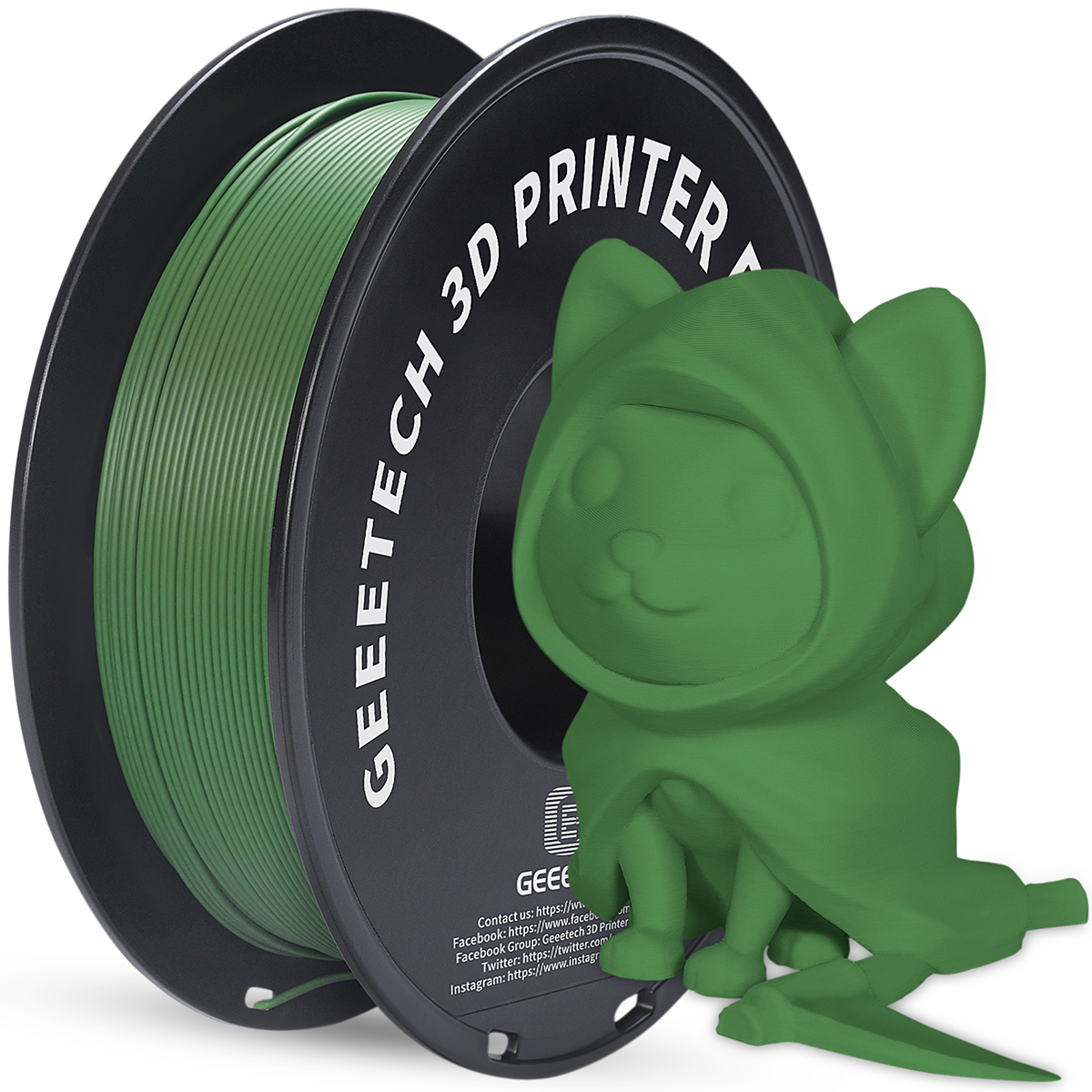 Geeetech Matte PLA 3D Printer Filament 1.75mm 1kg Spool High Quality 14 color US