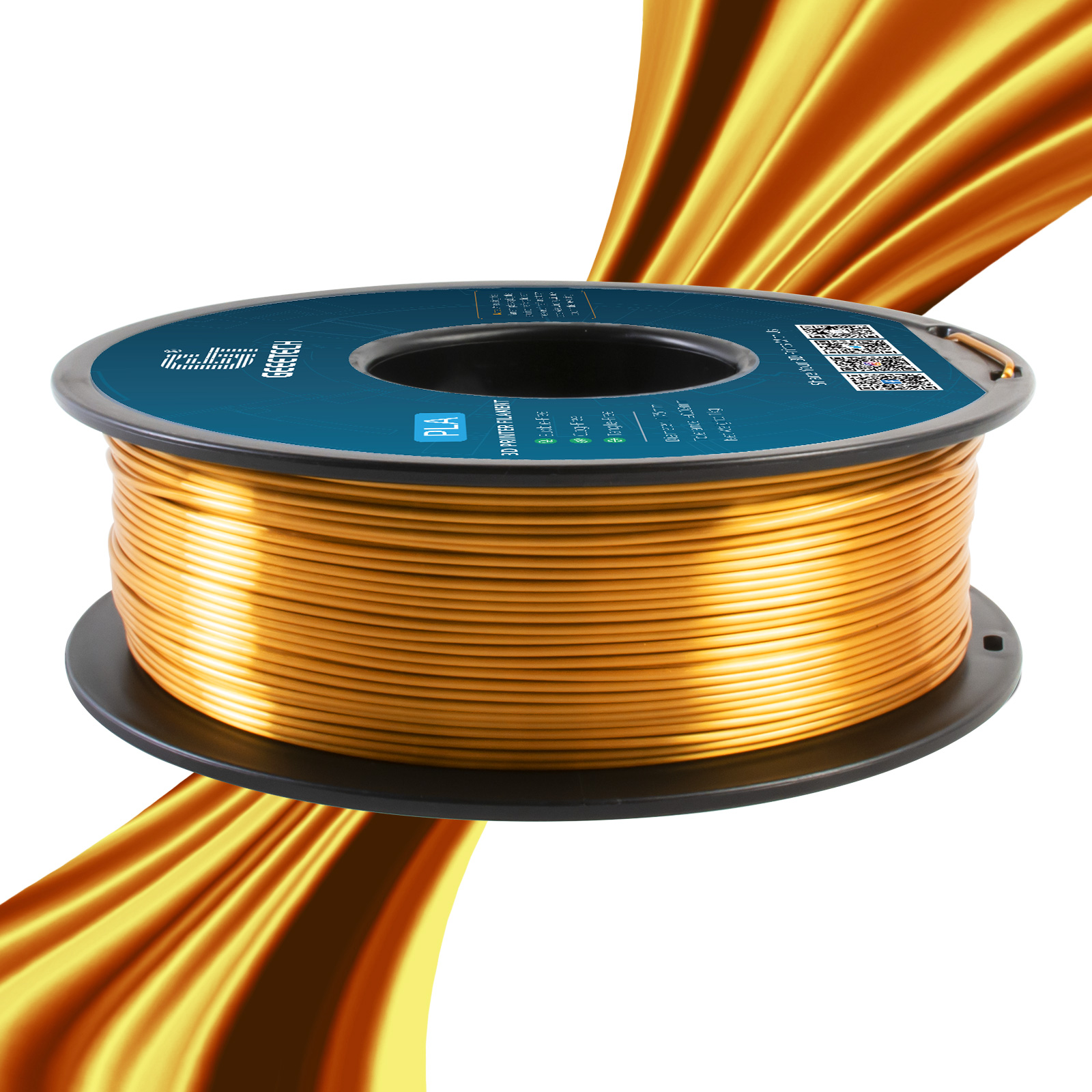 GEEETECH 3D Printer Filament Silk/Two-color/Tricolor Change PLA 1.75mm 1KG/Roll