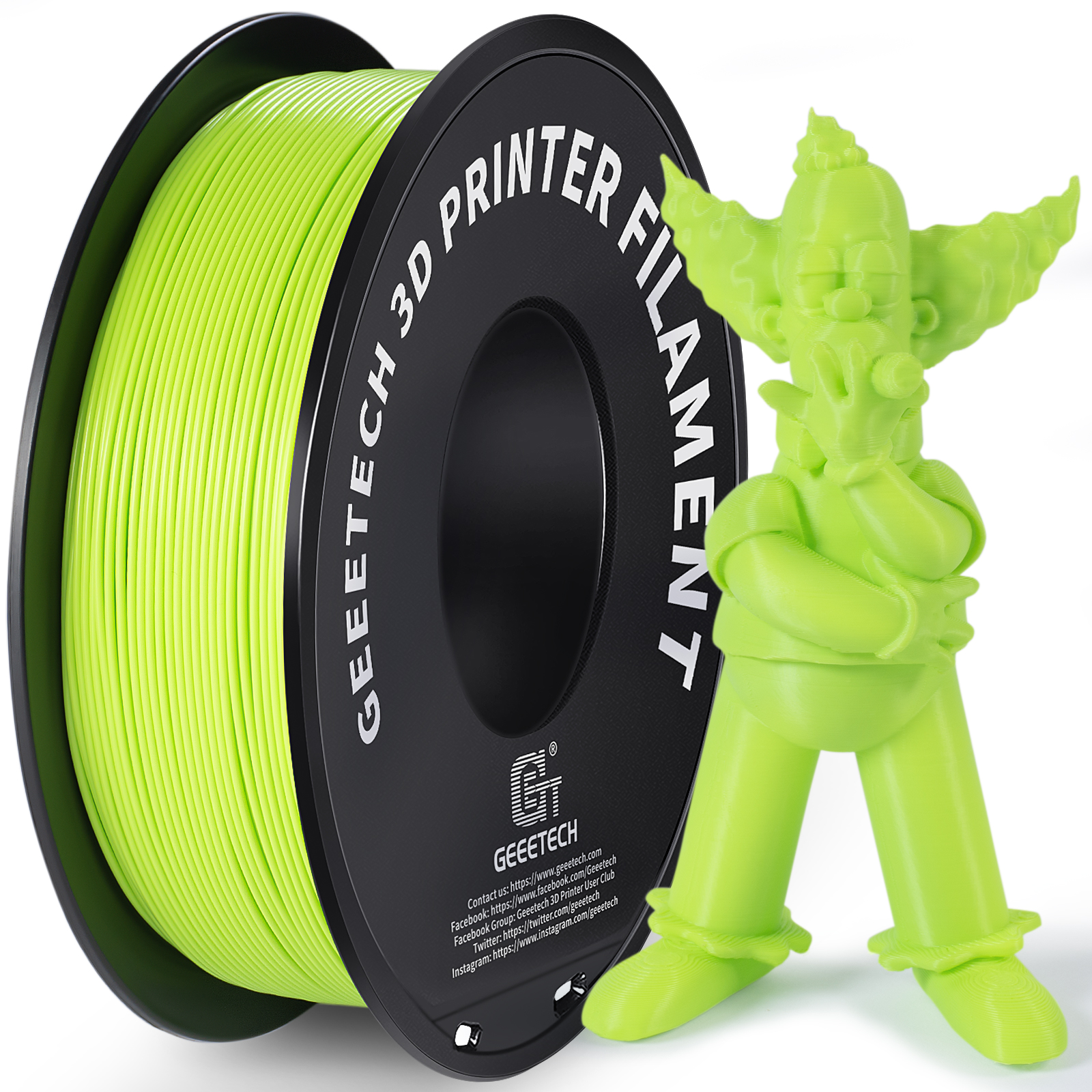 GEEETECH 3D Printer Filament 1KG/roll PLA/ABS+/PETG/TPU/Matte PLA Consumables US