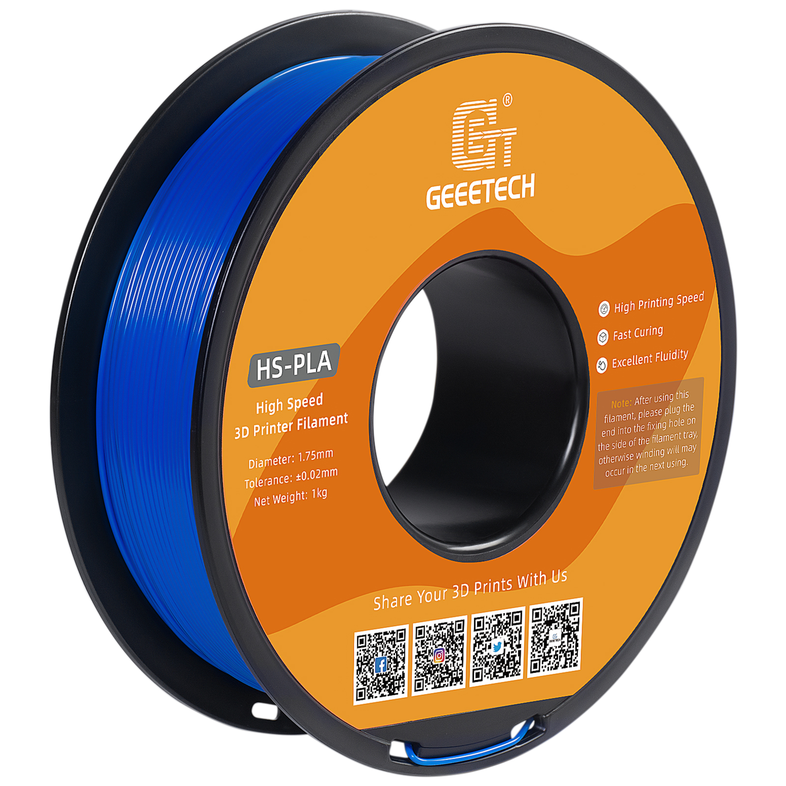 GEEETECH 3D Printer Filament 1KG/roll PLA/ABS+/PETG/TPU/Matte PLA Consumables US