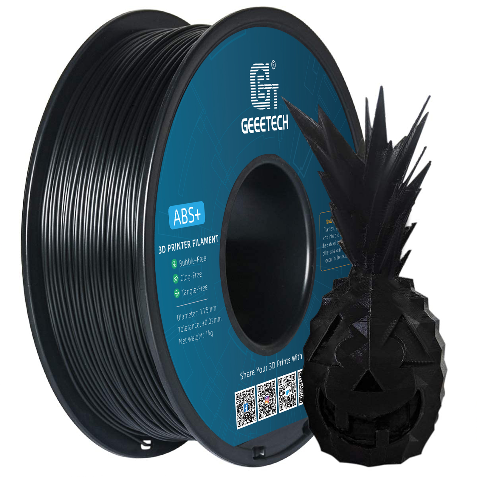 GEEETECH 3D Printer Filament 1KG/roll PLA/ABS+/PETG/TPU/Matte PLA Consumables US