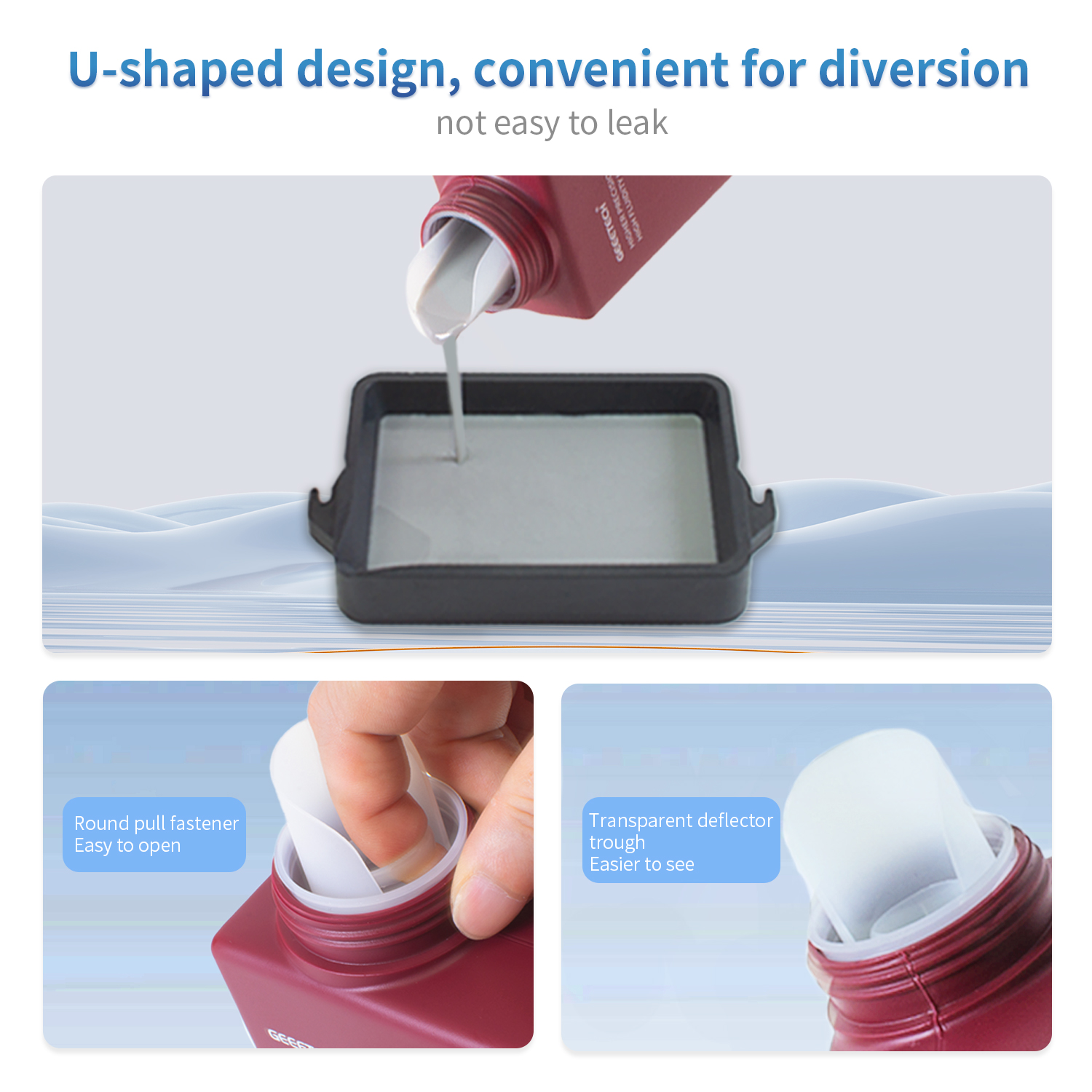【Compre 4 y obtenga 2 gratis, agregue 6】 Impresora 3D GEEETECH SLA/LCD 1 KG UV 405 nm resina estándar - Imagen 21 de 65