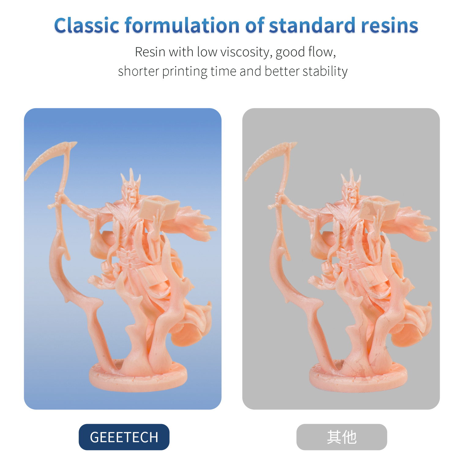 【Buy 4 Get 2 Free,Add 6】GEEETECH 1KG SLA/LCD 3D Printer ABS-LIKE 405nm UV Resin - Picture 35 of 61