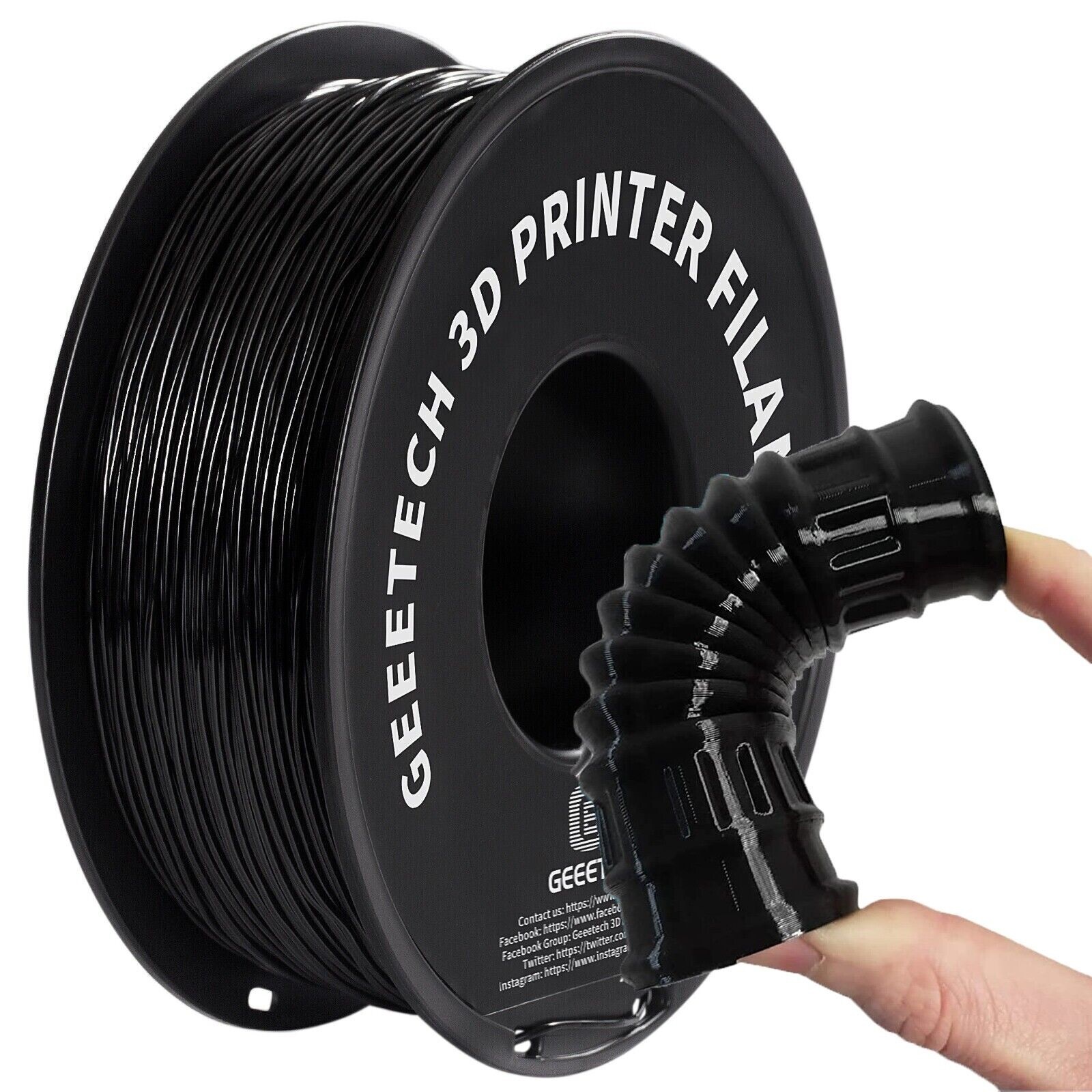 GEEETECH TPU Filament Solid Color 1kg/Roll 1.75mm Flexible For 3D Printer US