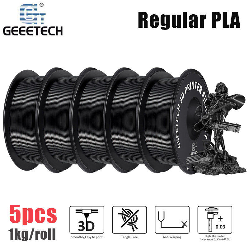 5KG Regular PLA Geeetech 3D Printer Filaments 1.75 1kg/rol Precision Consumables