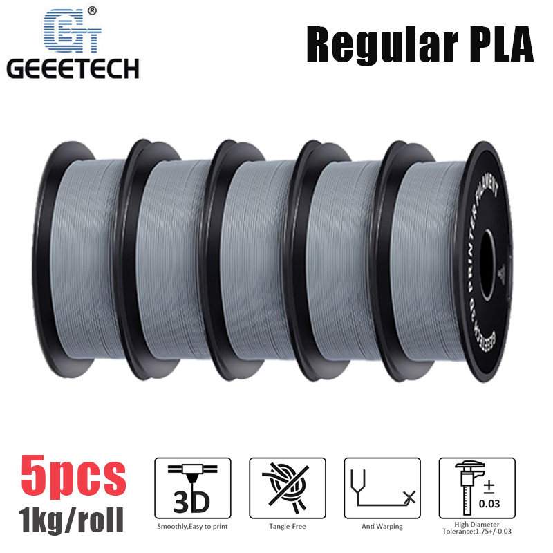 5KG Regular PLA Geeetech 3D Printer Filaments 1.75 1kg/rol Precision Consumables