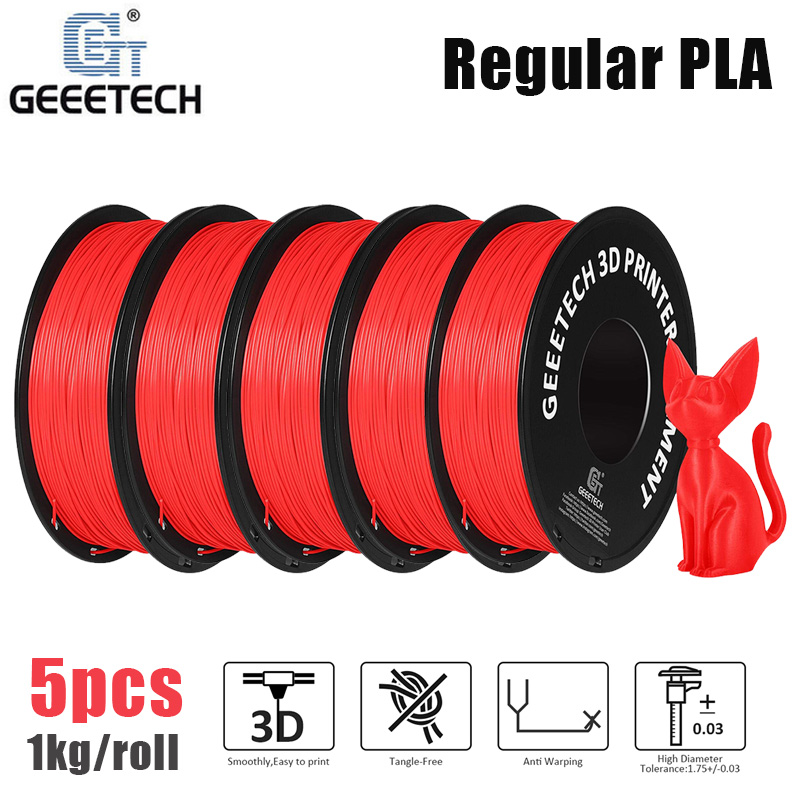 5KG Regular PLA Geeetech 3D Printer Filaments 1.75 1kg/rol Precision Consumables