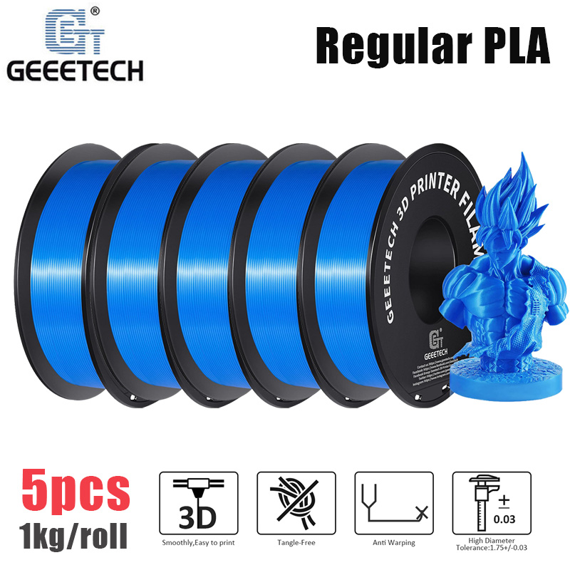 5KG Regular PLA Geeetech 3D Printer Filaments 1.75 1kg/rol Precision Consumables