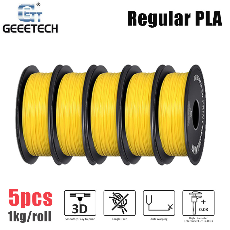 5KG Regular PLA Geeetech 3D Printer Filaments 1.75 1kg/rol Precision Consumables