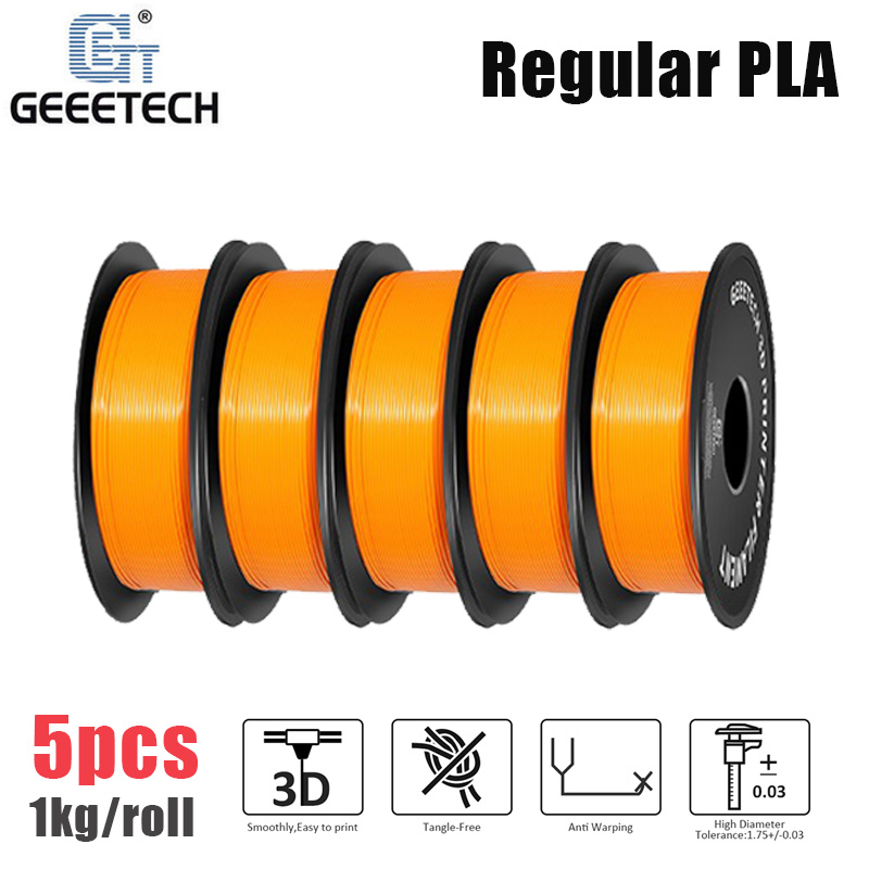 5KG Regular PLA Geeetech 3D Printer Filaments 1.75 1kg/rol Precision Consumables