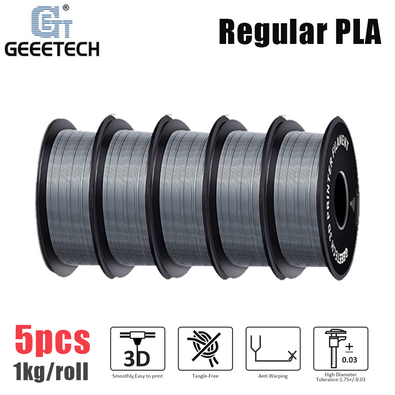 5KG Regular PLA Geeetech 3D Printer Filaments 1.75 1kg/rol Precision Consumables