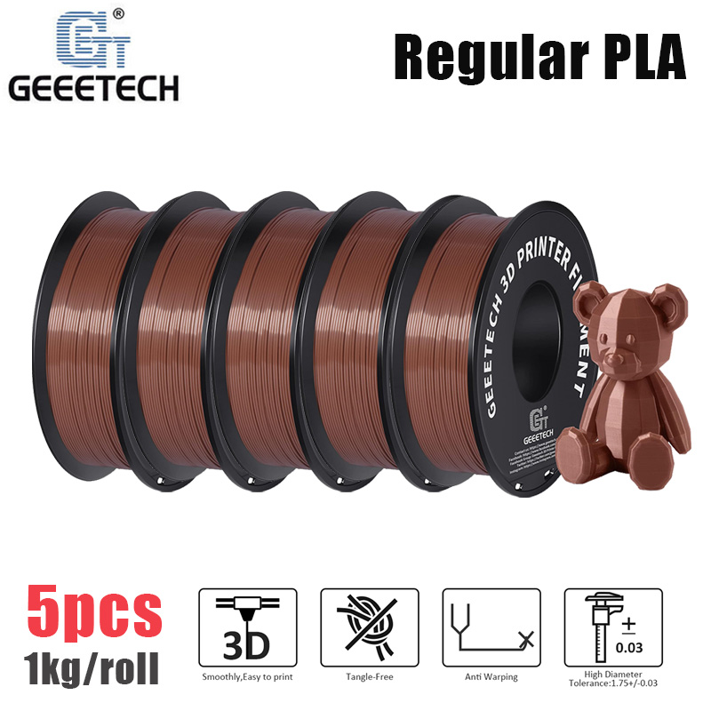 5KG Regular PLA Geeetech 3D Printer Filaments 1.75 1kg/rol Precision Consumables