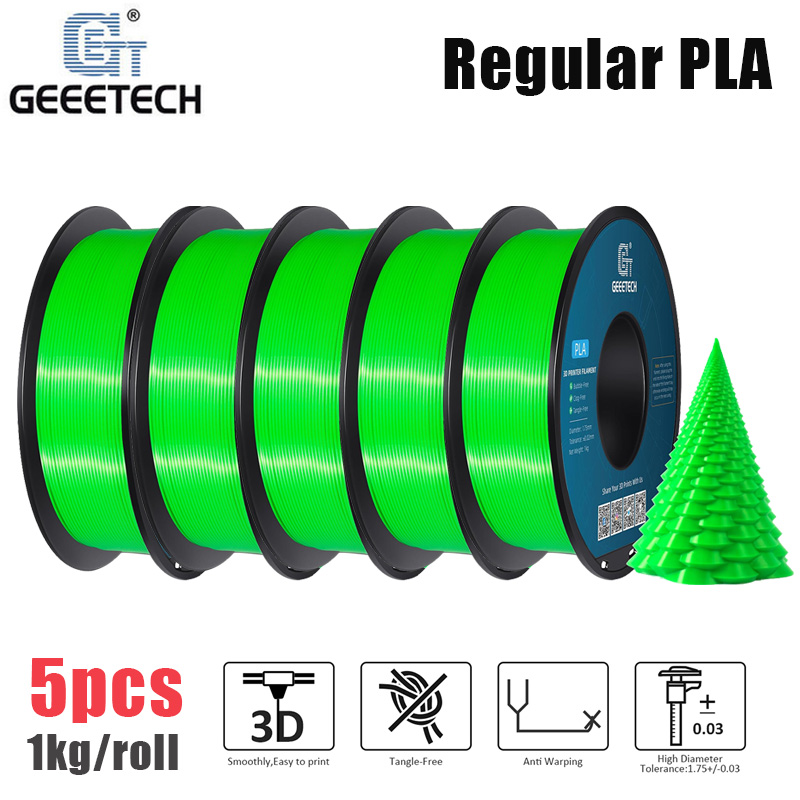 5KG Regular PLA Geeetech 3D Printer Filaments 1.75 1kg/rol Precision Consumables