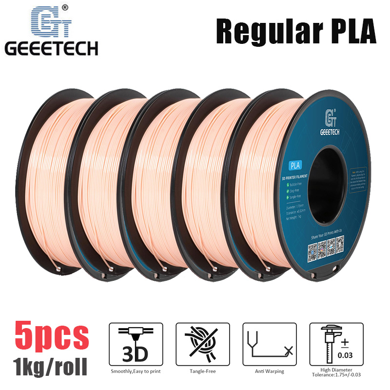 5KG Regular PLA Geeetech 3D Printer Filaments 1.75 1kg/rol Precision Consumables