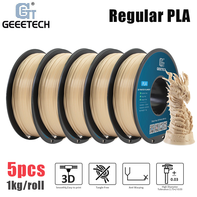 5KG Regular PLA Geeetech 3D Printer Filaments 1.75 1kg/rol Precision Consumables