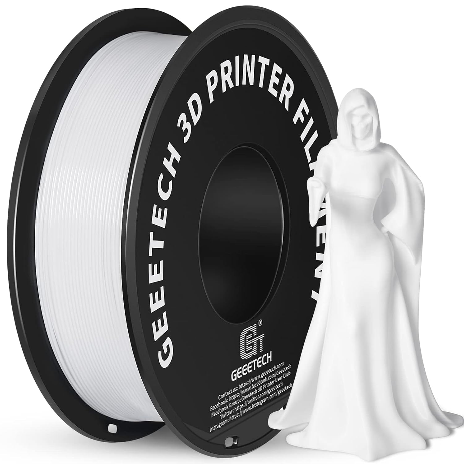 10 rotoli 1 kg/rotolo Geeetech filamento PLA regolare 1,75 mm perfetto per stampante 3D FDM - Foto 13 di 32