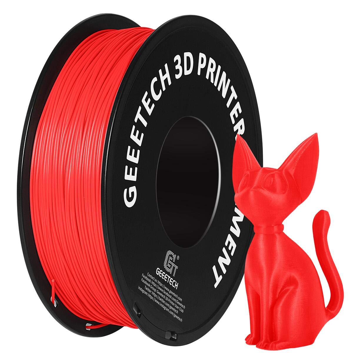 10 rotoli 1 kg/rotolo Geeetech filamento PLA regolare 1,75 mm perfetto per stampante 3D FDM - Foto 22 di 32