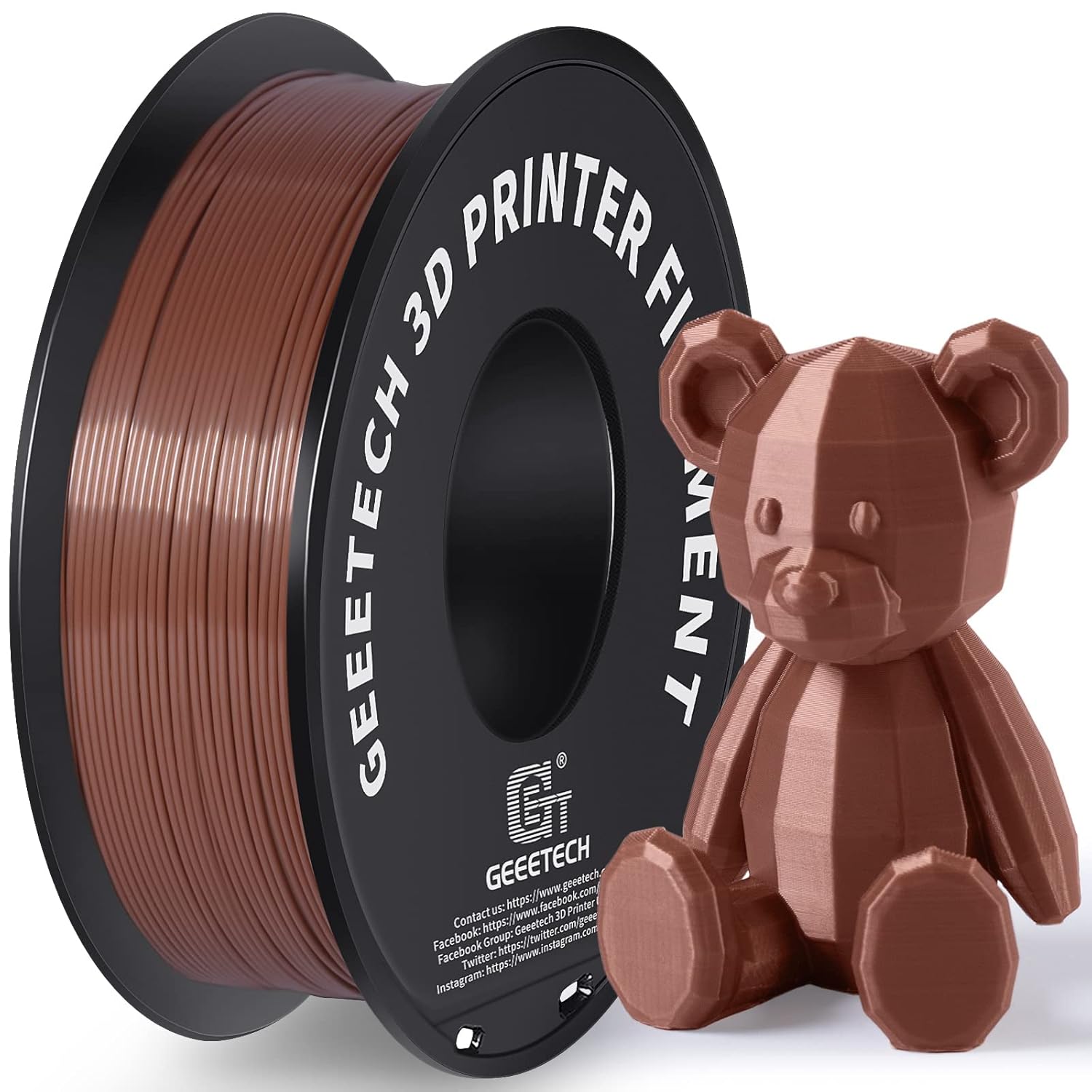 10 rotoli 1 kg/rotolo Geeetech filamento PLA regolare 1,75 mm perfetto per stampante 3D FDM - Foto 32 di 32