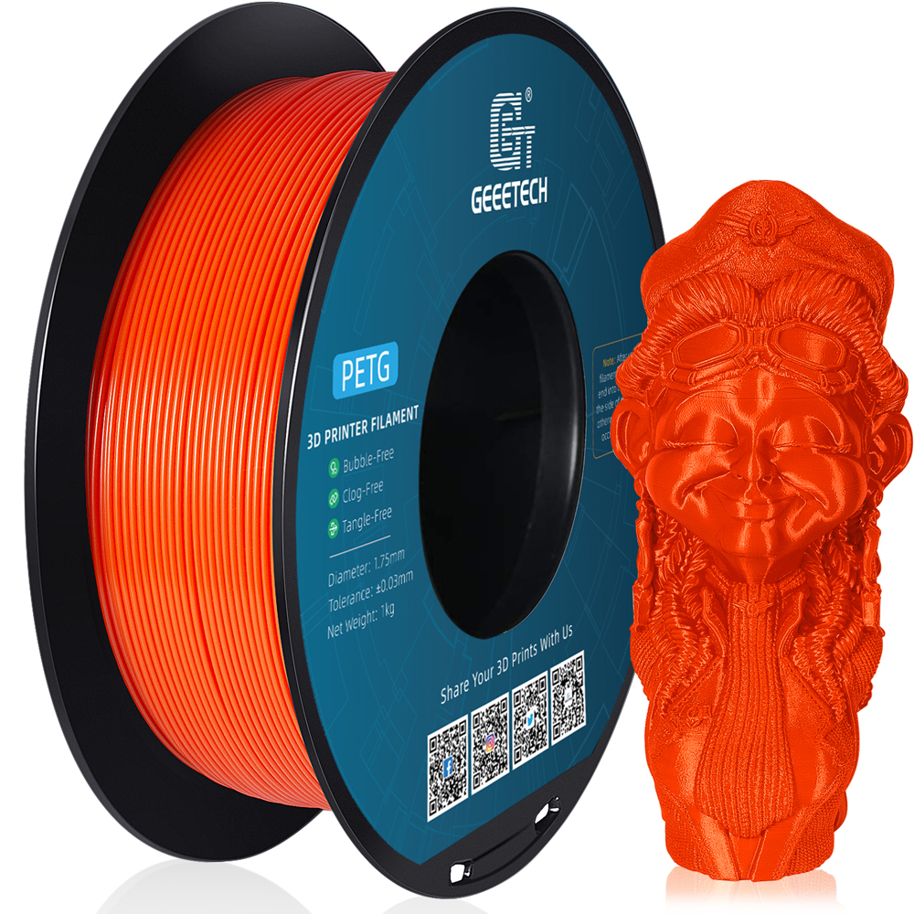 Filamento para impresora 3D Geeetech 5 kg 1 kg/rollo 1,75 mm PETG fuerte + duradero multicolor - Imagen 16 de 24