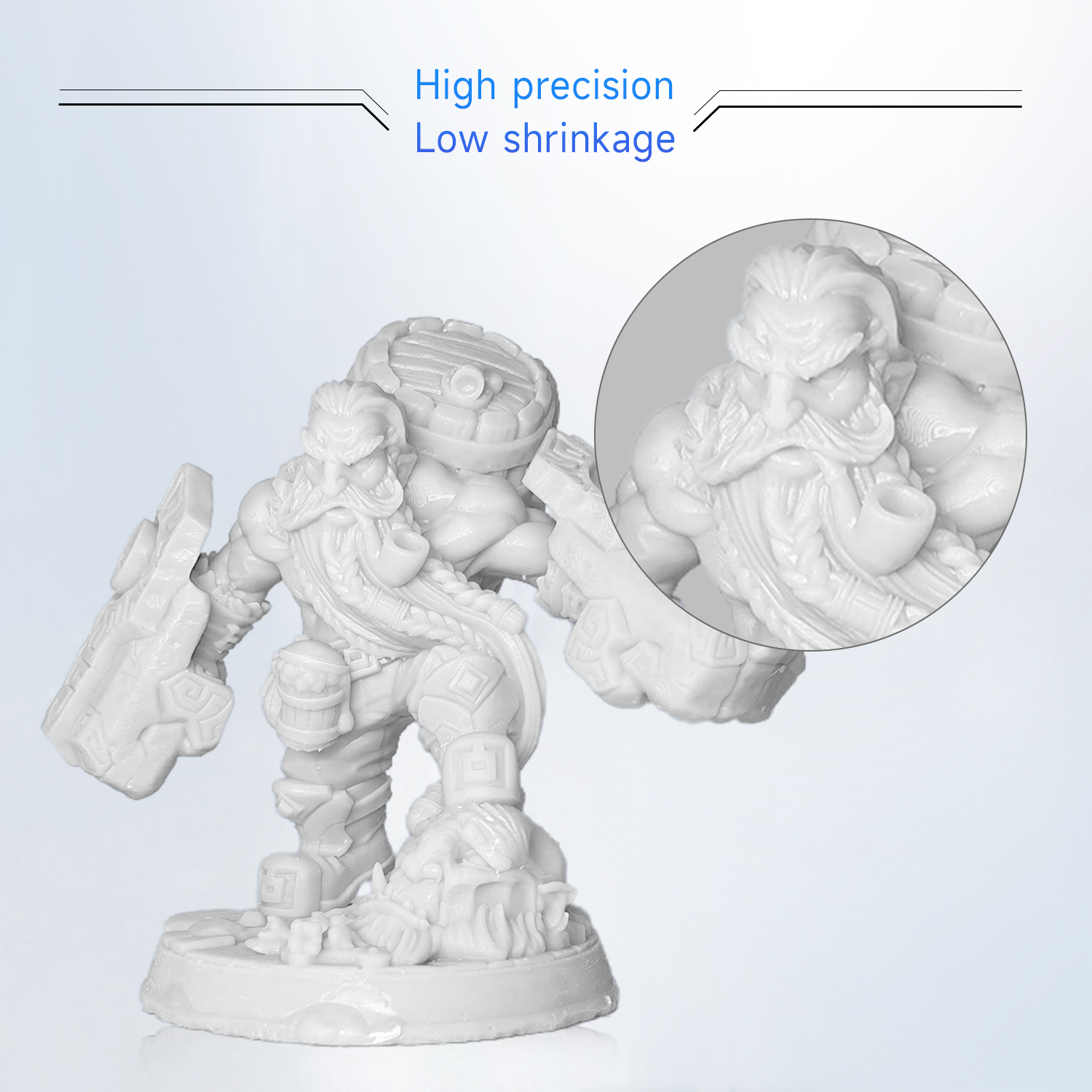 Giantarm Żywica 3D Drukarka Żywica zmywalna wodą 1KG 405nm UV Żywica wielokolorowa - Zdjęcie 20 z 57