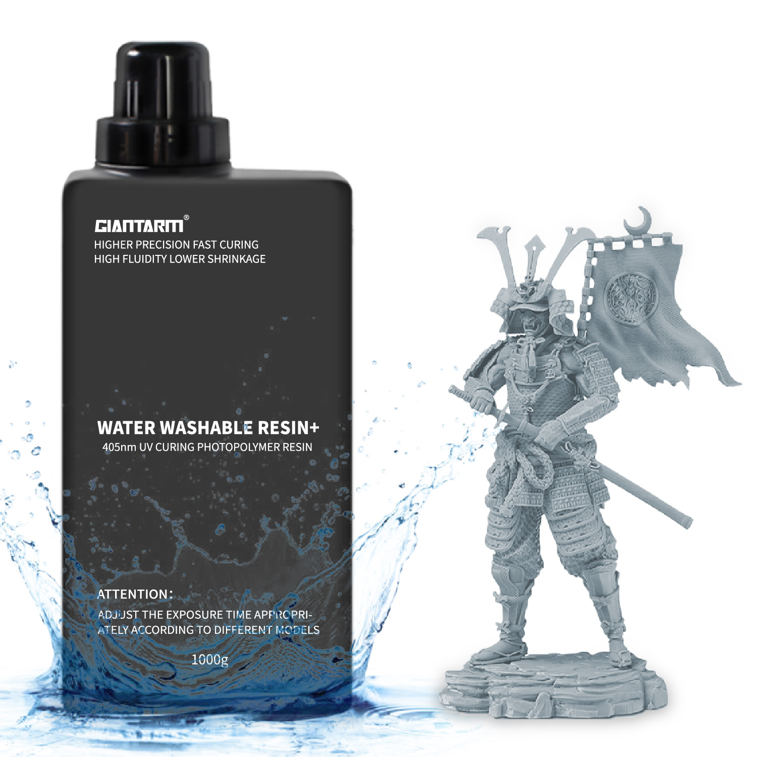 Giantarm Żywica 3D Drukarka Żywica zmywalna wodą 1KG 405nm UV Żywica wielokolorowa - Zdjęcie 34 z 57