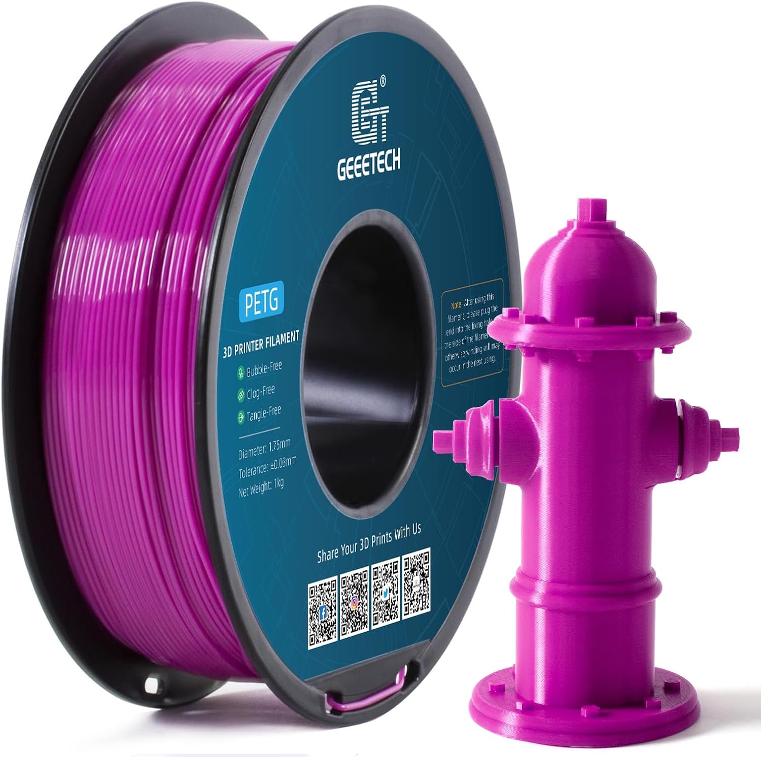 【Compre 4 y obtenga 2 gratis, AÑADA 6】1KG Impresora 3D Geeetech Filamento PETG Consumibles de 1,75 mm - Imagen 26 de 36