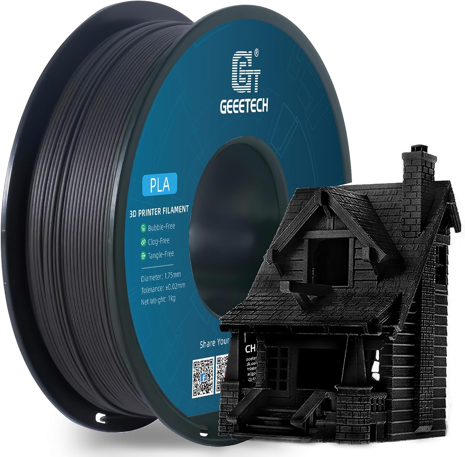 1KG/Roll Geeetech 3D Printer Filament Wood PLA 1.75mm Smooth Printing Filament - Picture 13 of 14