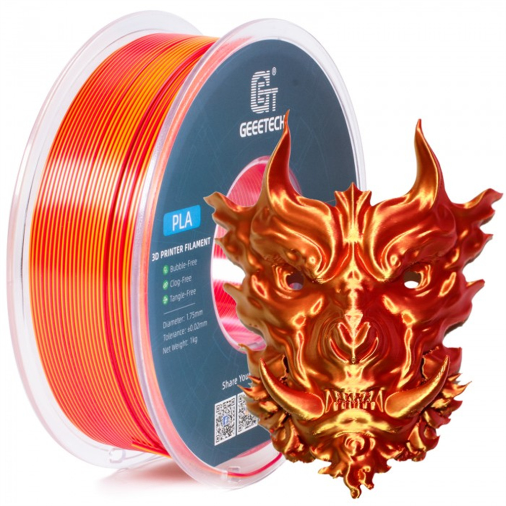 Geeetech 3D Printer Filament Silk Dual Color PLA 1.75mm 1KG/roll Consumables UK - Picture 6 of 10