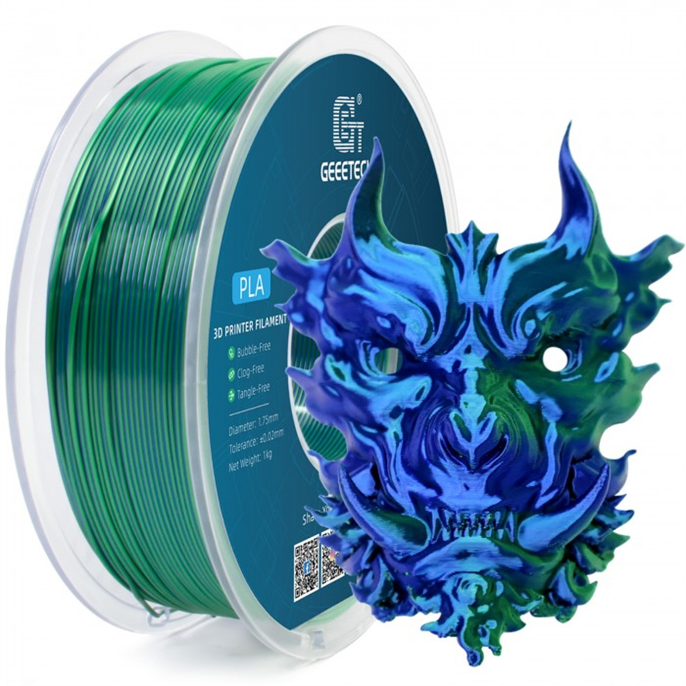 Geeetech 3D Printer Filament Silk Dual Color PLA 1.75mm 1KG/roll Consumables UK - Picture 9 of 10