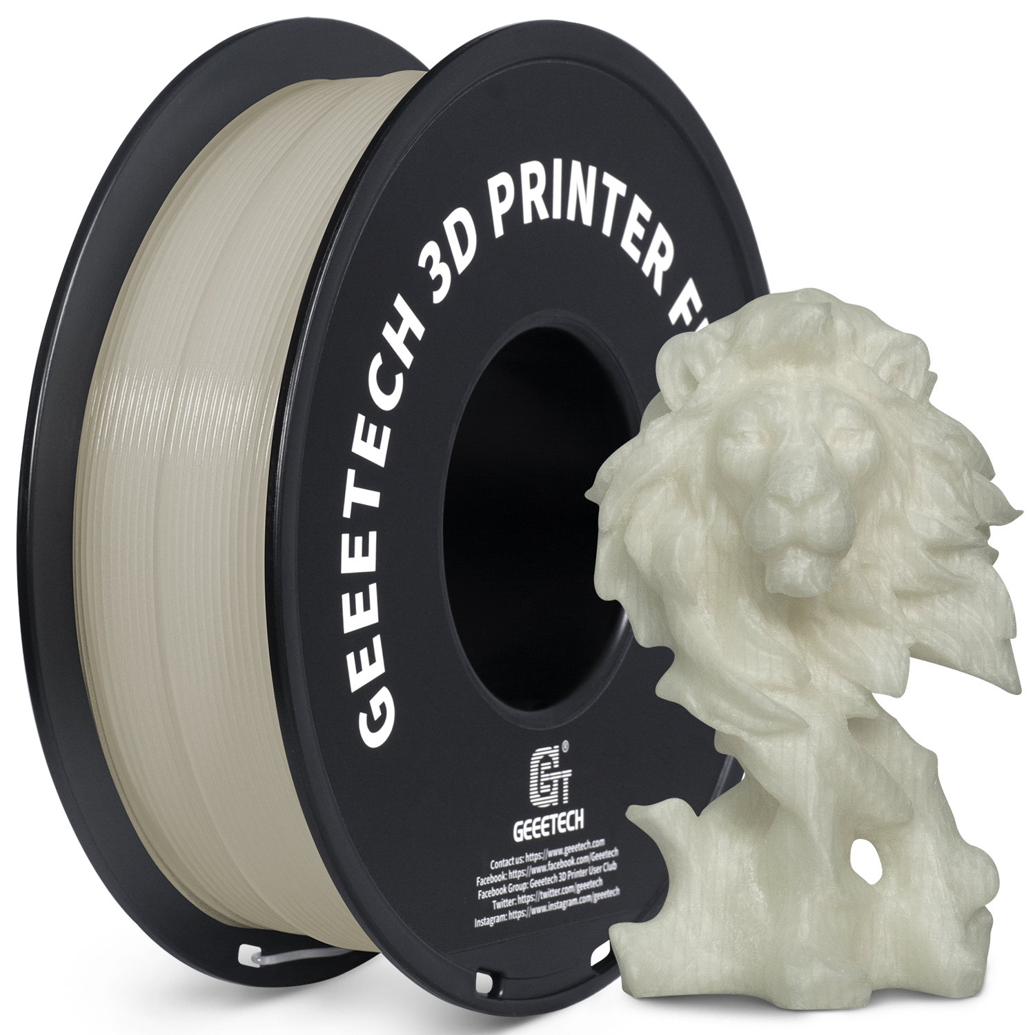NEW GEEETECH 3D Printer Filament 1.75MM 1KG PLA/TPU/ABS+/PETG/Silk/Matte/HS-PLA - Afbeelding 35 van 298
