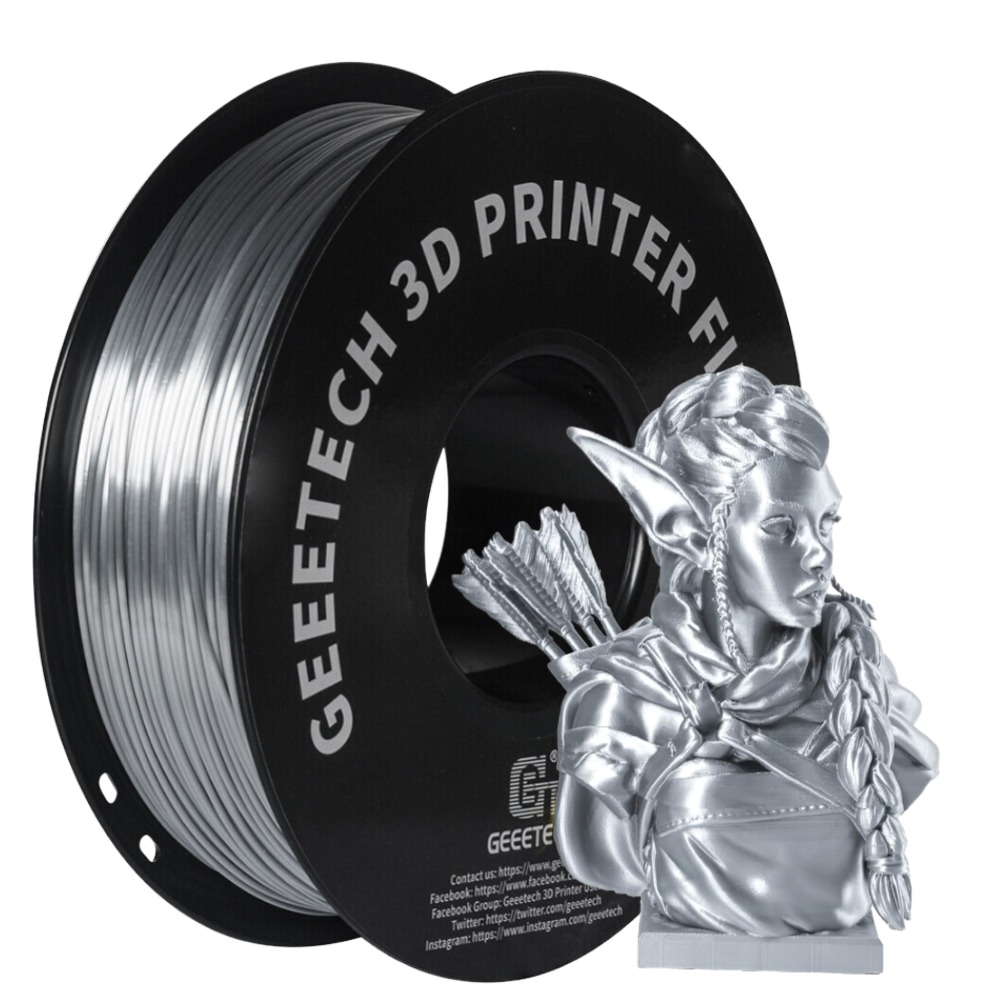 NEW GEEETECH 3D Printer Filament 1.75MM 1KG PLA/TPU/ABS+/PETG/Silk/Matte/HS-PLA - Afbeelding 50 van 298