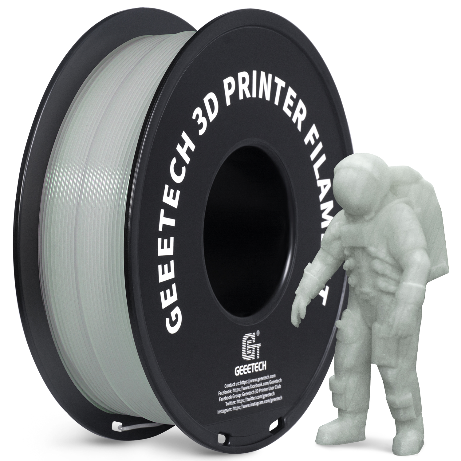 NEW GEEETECH 3D Printer Filament 1.75MM 1KG PLA/TPU/ABS+/PETG/Silk/Matte/HS-PLA - Afbeelding 88 van 298