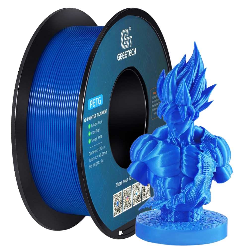 NEW GEEETECH 3D Printer Filament 1.75MM 1KG PLA/TPU/ABS+/PETG/Silk/Matte/HS-PLA - Afbeelding 95 van 298
