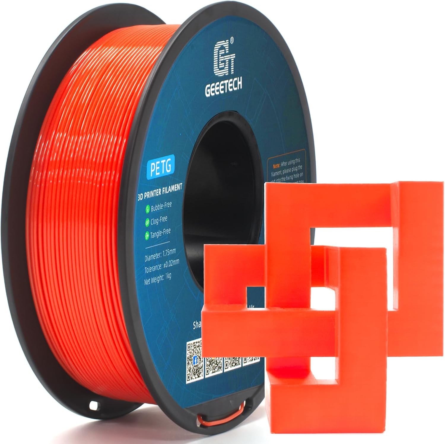 NEW GEEETECH 3D Printer Filament 1.75MM 1KG PLA/TPU/ABS+/PETG/Silk/Matte/HS-PLA - Afbeelding 130 van 298