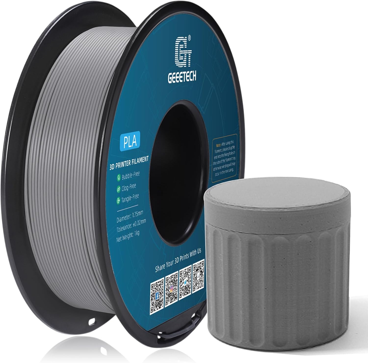 NEW GEEETECH 3D Printer Filament 1.75MM 1KG PLA/TPU/ABS+/PETG/Silk/Matte/HS-PLA - Afbeelding 138 van 298