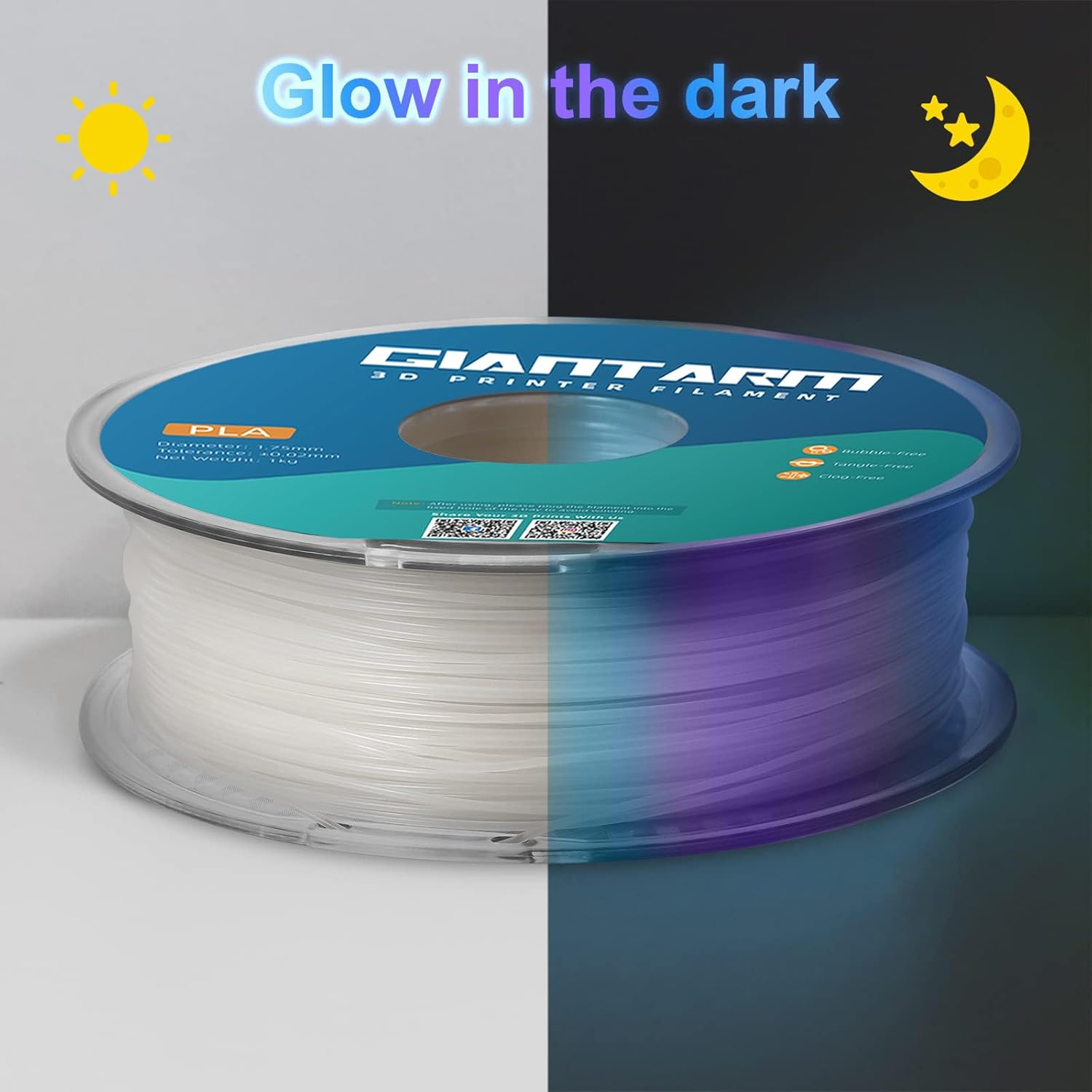 NEW GEEETECH 3D Printer Filament 1.75MM 1KG PLA/TPU/ABS+/PETG/Silk/Matte/HS-PLA - Afbeelding 249 van 298