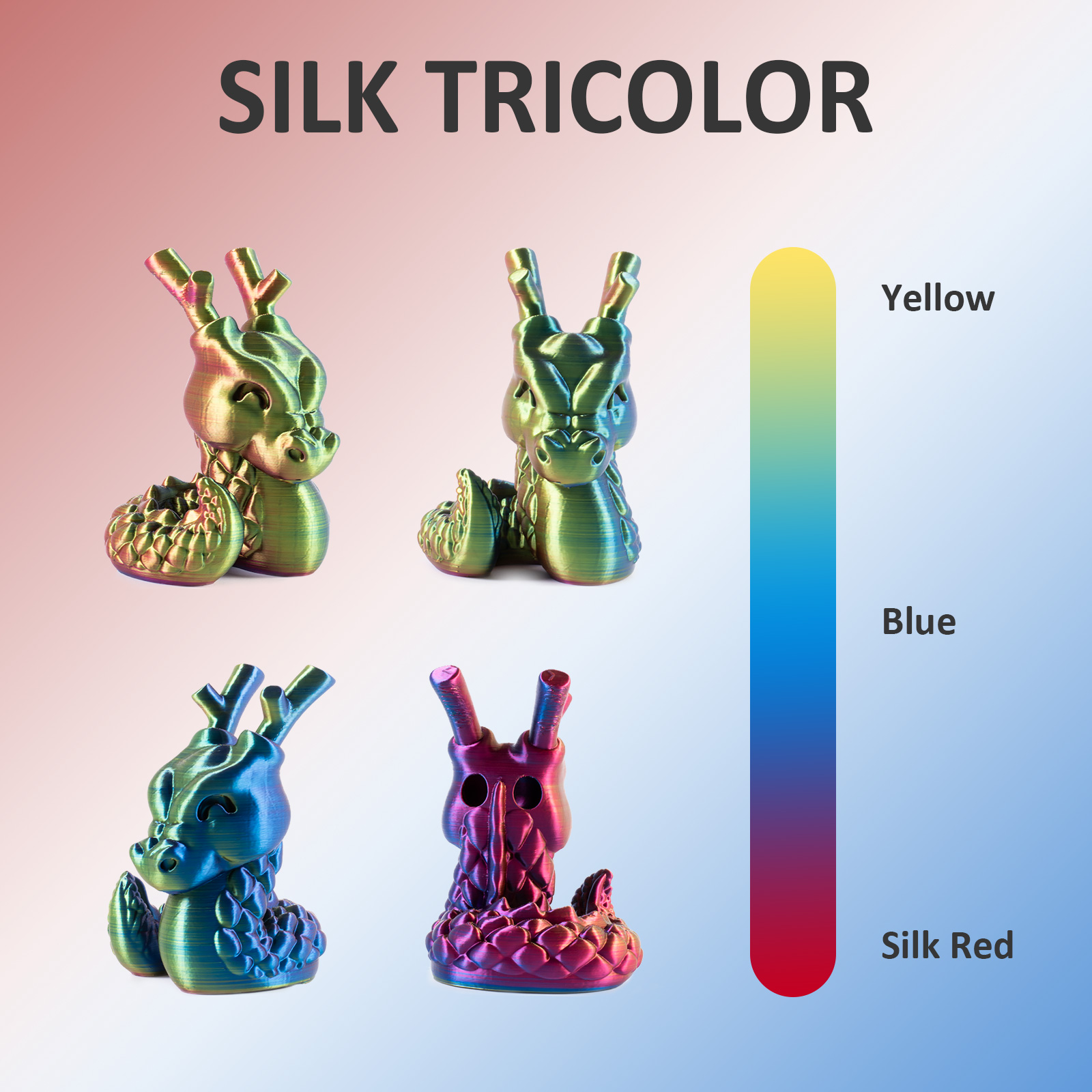 NEW GEEETECH 3D Printer Filament 1.75MM 1KG PLA/TPU/ABS+/PETG/Silk/Matte/HS-PLA - Afbeelding 207 van 298