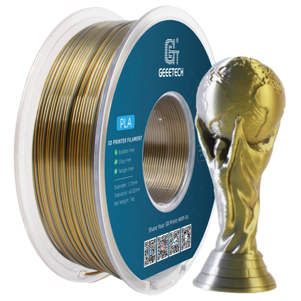 NEW GEEETECH 3D Printer Filament 1.75MM 1KG PLA/TPU/ABS+/PETG/Silk/Matte/HS-PLA - Afbeelding 142 van 298