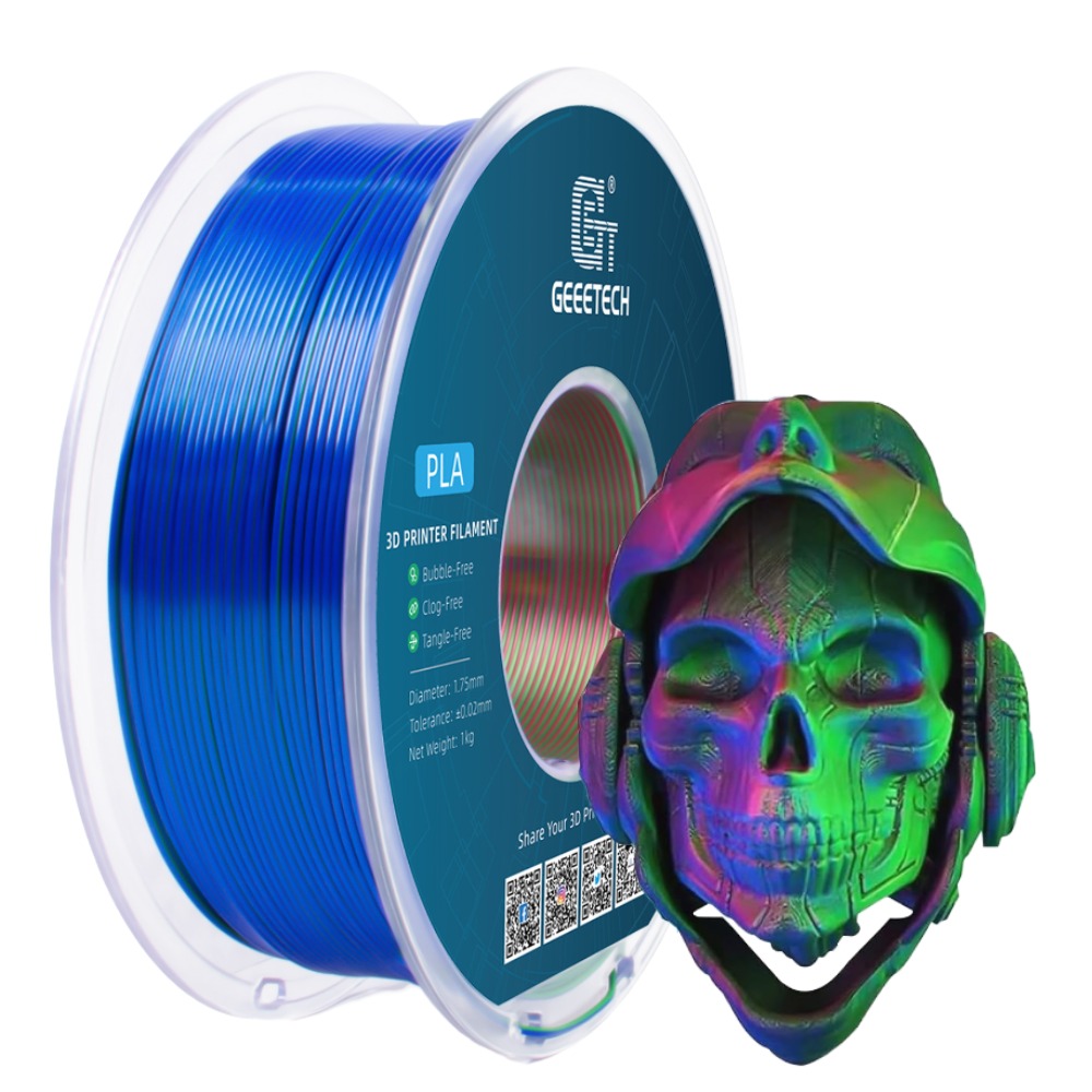 NEW GEEETECH 3D Printer Filament 1.75MM 1KG PLA/TPU/ABS+/PETG/Silk/Matte/HS-PLA - Afbeelding 209 van 298