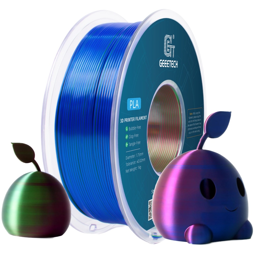 NEW GEEETECH 3D Printer Filament 1.75MM 1KG PLA/TPU/ABS+/PETG/Silk/Matte/HS-PLA - Afbeelding 210 van 298