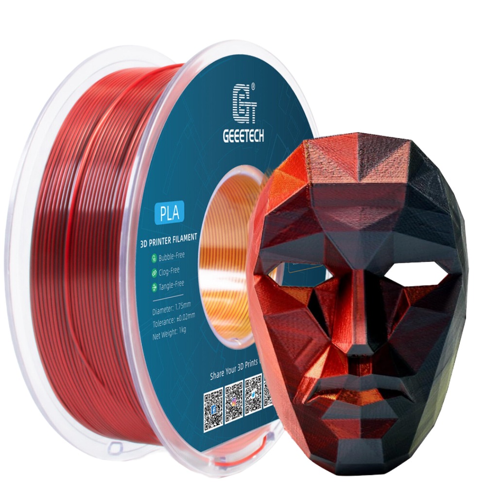 NEW GEEETECH 3D Printer Filament 1.75MM 1KG PLA/TPU/ABS+/PETG/Silk/Matte/HS-PLA - Afbeelding 214 van 298